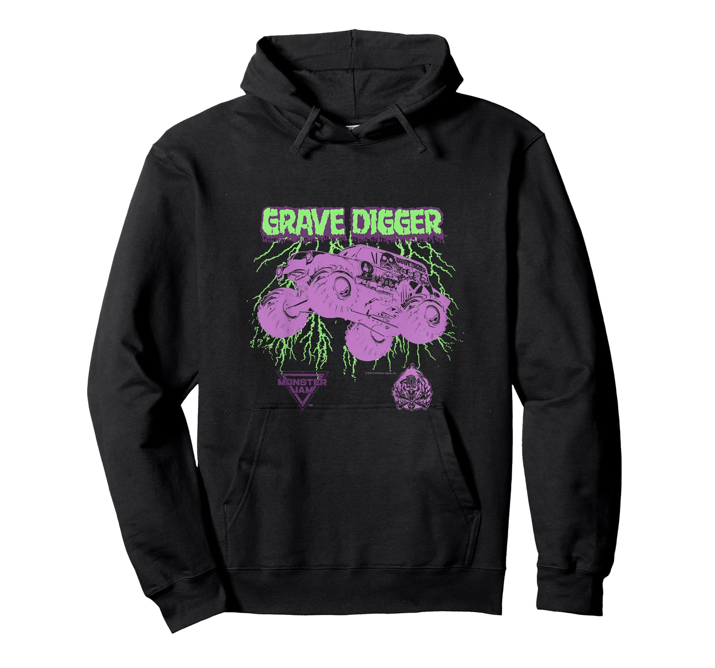 Monster Jam Kids Grave Digger Lightning T-Shirt