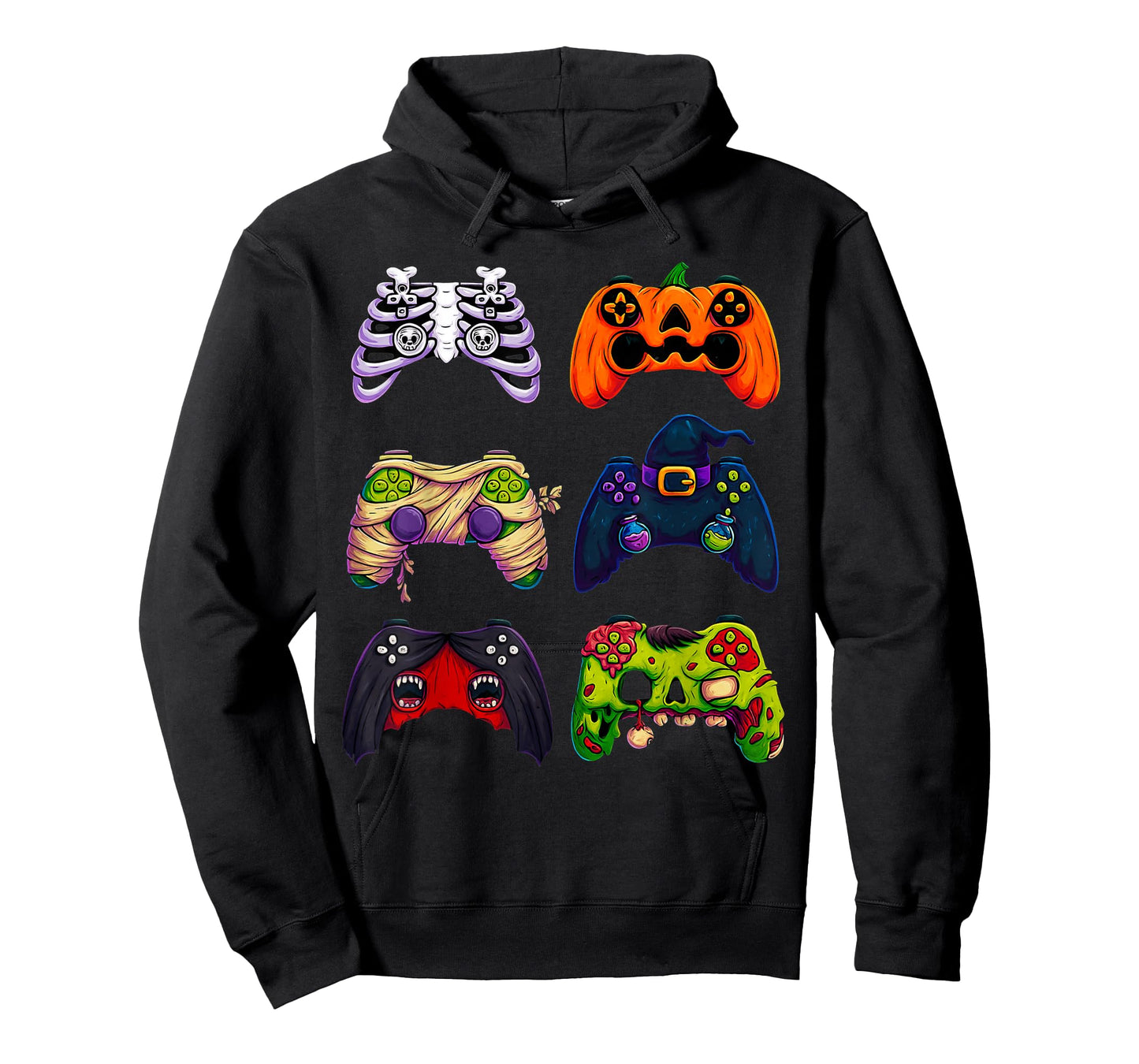 Halloween Skeleton Zombie Gaming Controllers T-Shirt
