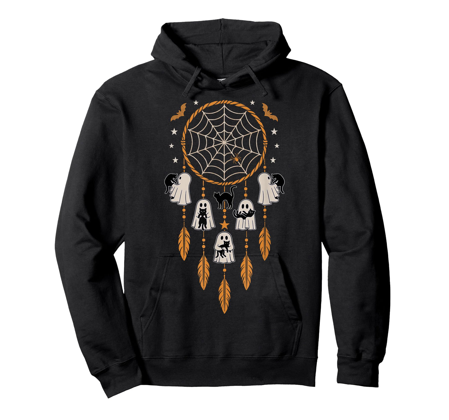 Ghosts Holding Black Cats Halloween Vintage Dreamcatcher T-Shirt