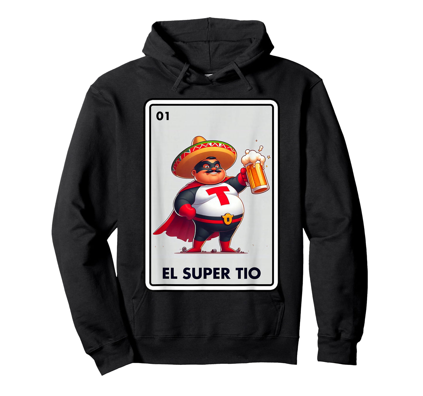 Mexican Uncle Drinking Lover Tio El Tio Mexican Bingo Card T-Shirt
