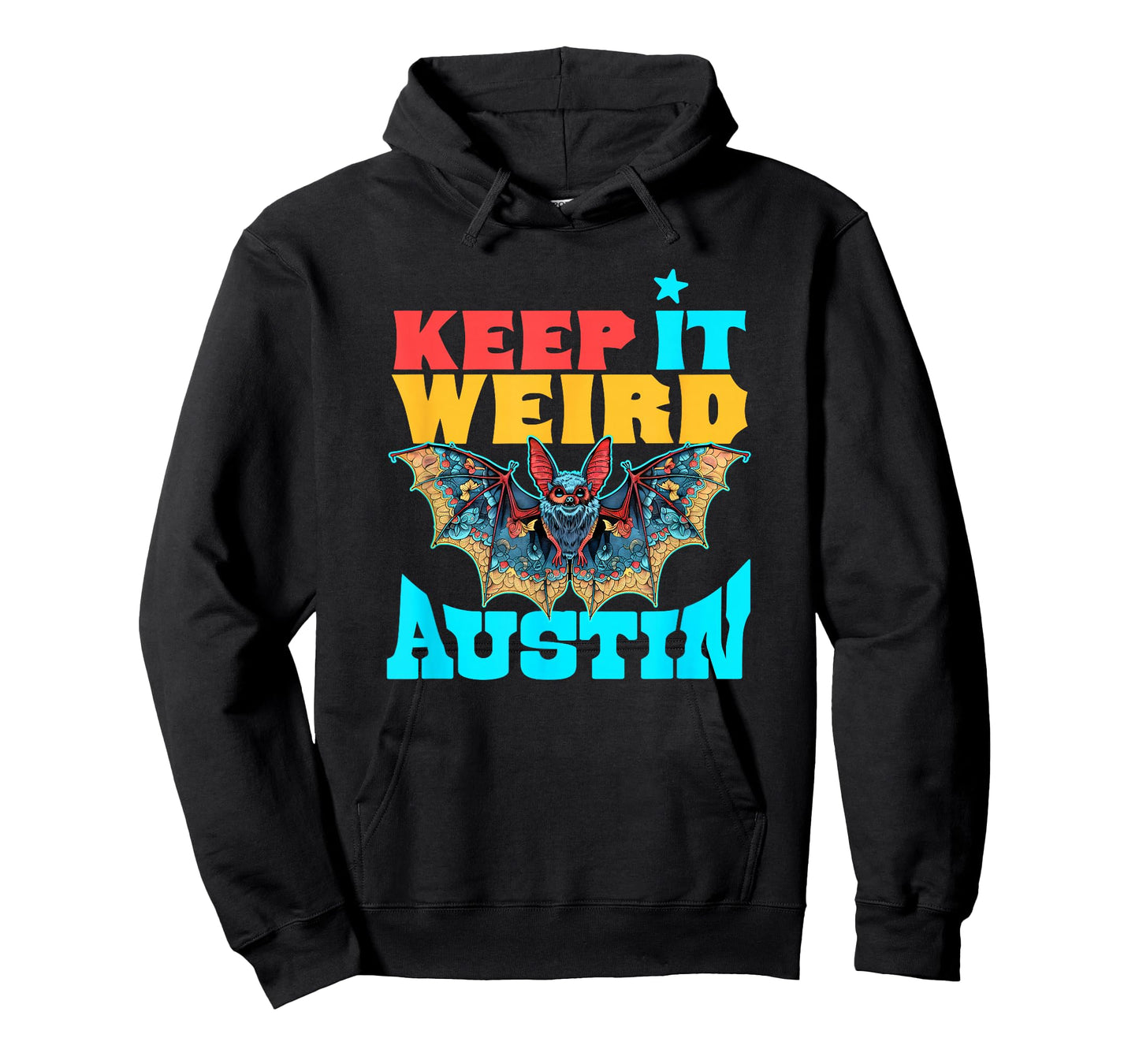 Texas Pride - Austin Bat Design - Keep It Weird Austin T-Shirt