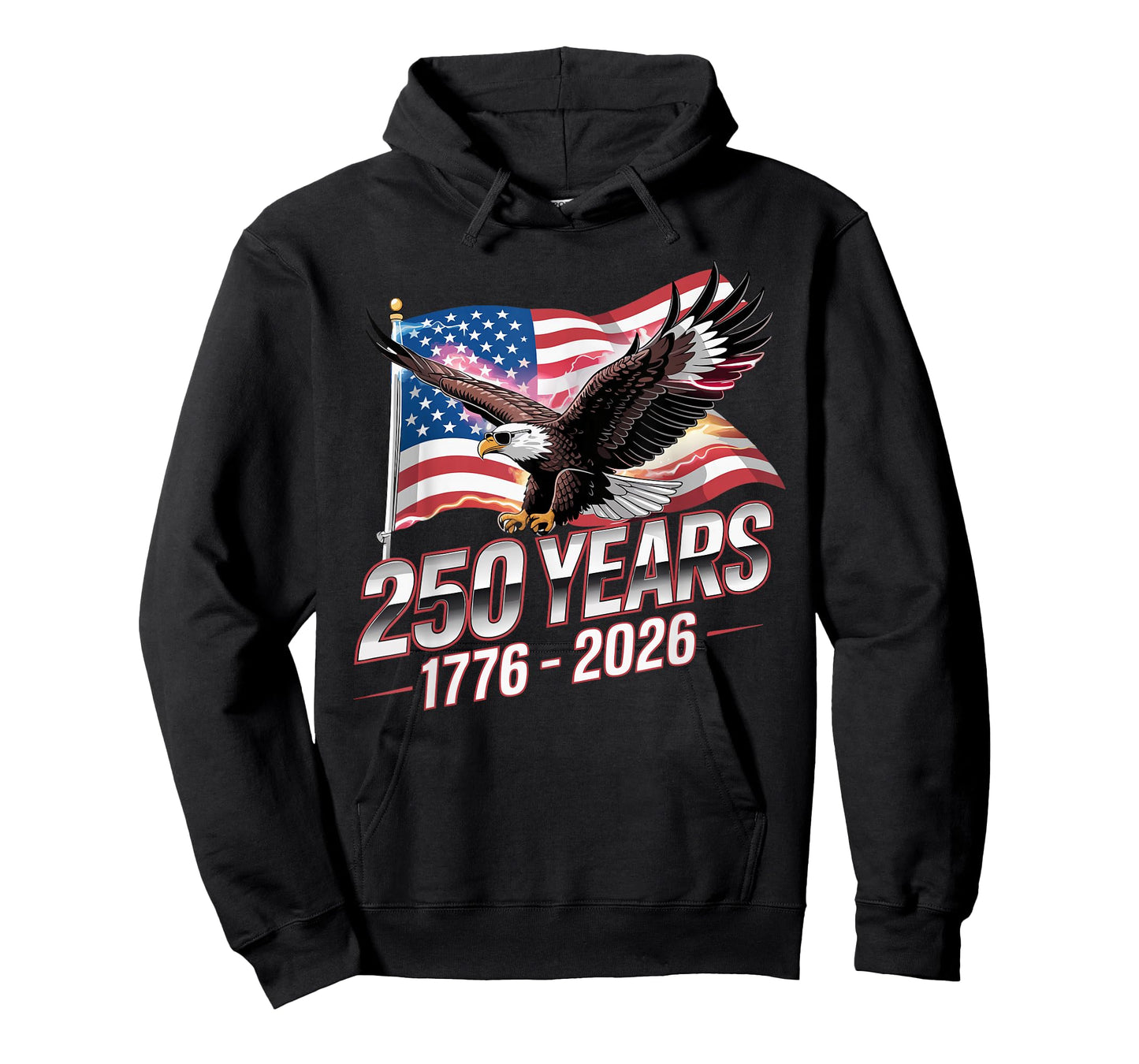 USA 250 Years Eagle 1776-2026 Flag 250th Anniversary T-Shirt