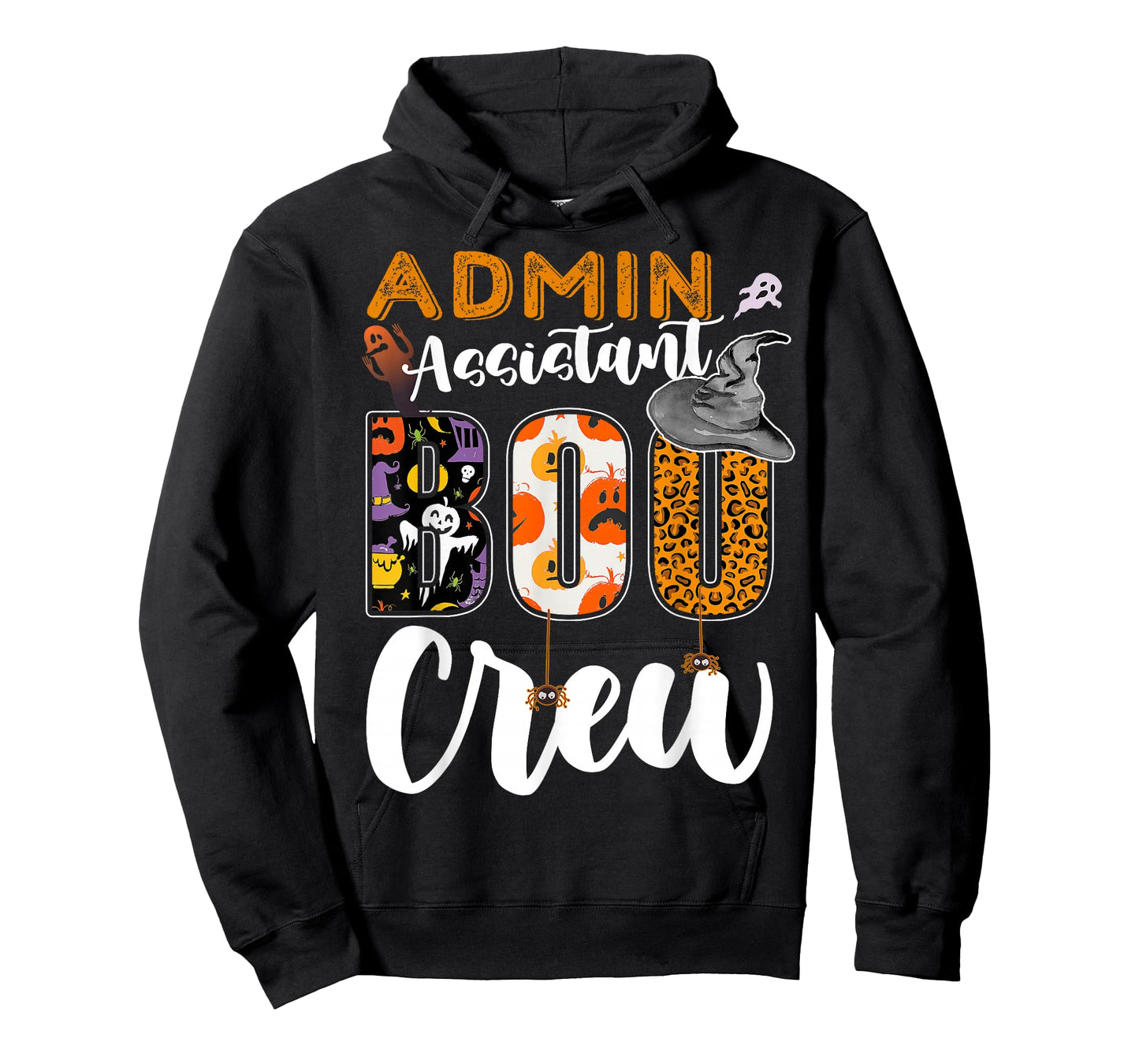 Admin Assistant Boo Crew Halloween Matching Administrative T-Shirt