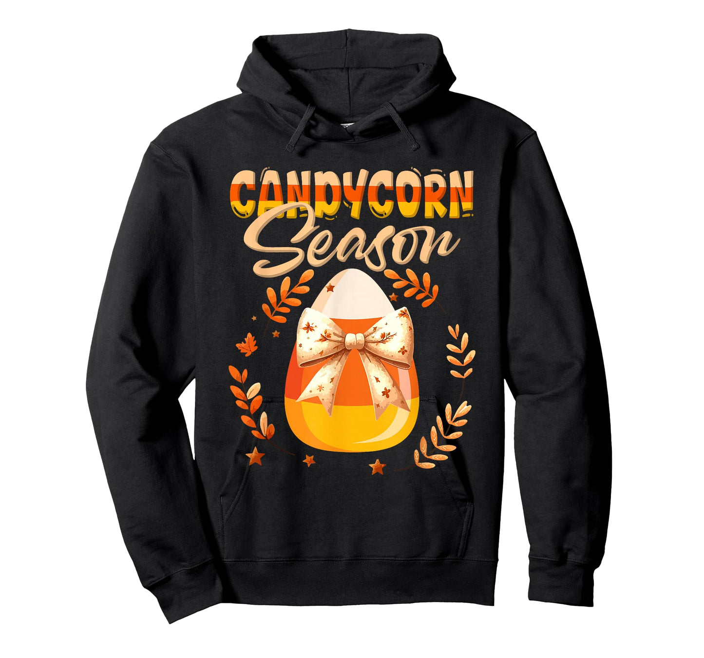 Candy Corn Season Halloween Candy Corn Bow Tie Floral Lover T-Shirt