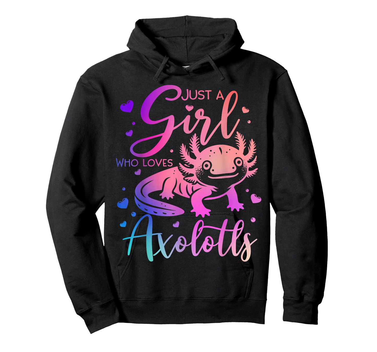 Just a Girl Who Loves Axolotls Cute Axolotl Kawaii Kids T-Shirt
