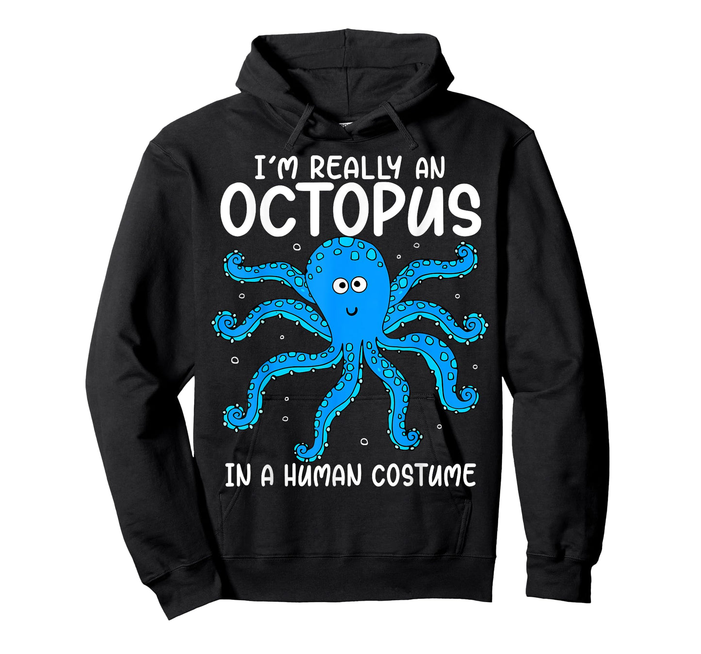 Funny Im Really an Octopus in a Human Costume Kids Halloween T-Shirt