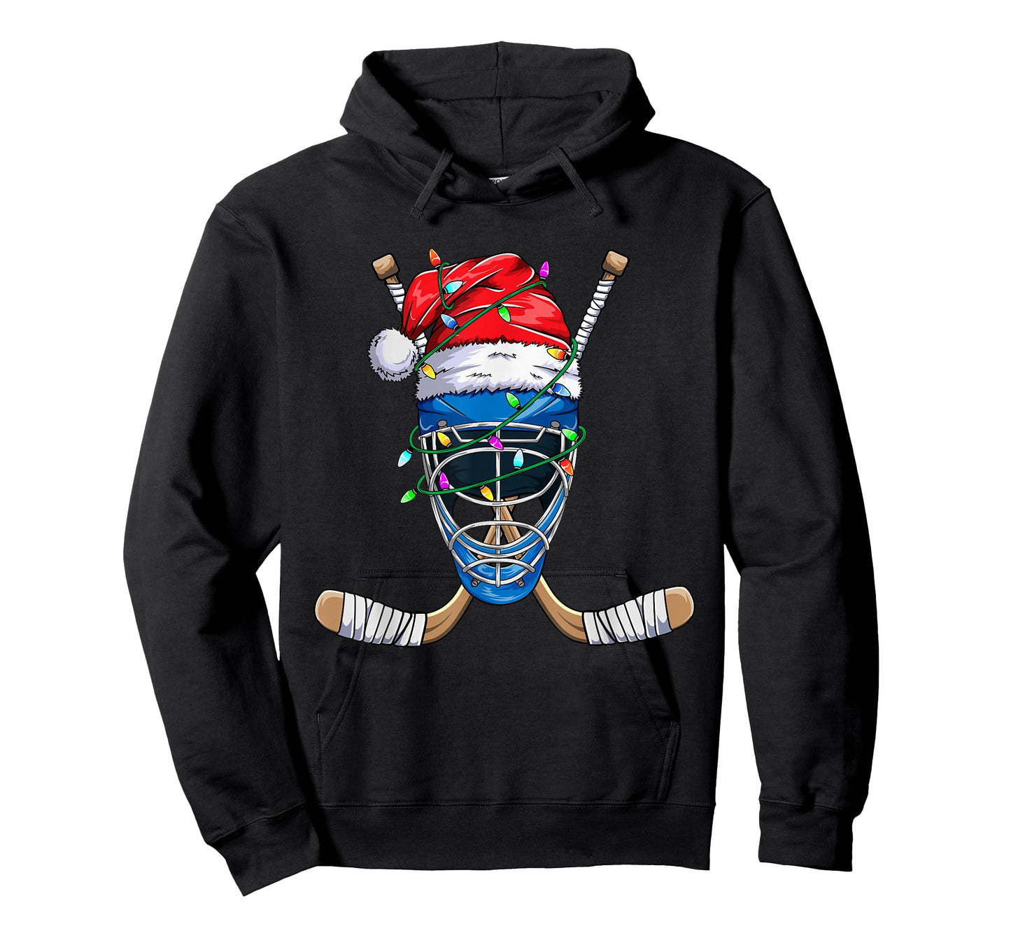 Santa Sports Design For Men Boys Christmas Hockey Player T-Shirt