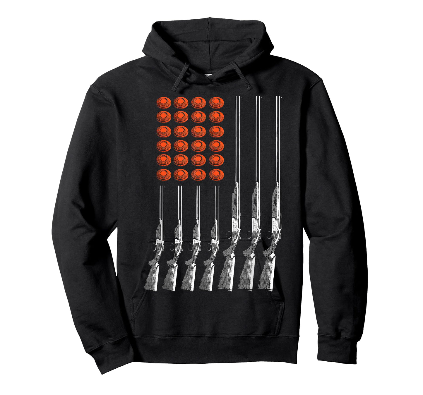 American Flag Trap Shooting Funny Skeet Sport Gift Men Women T-Shirt