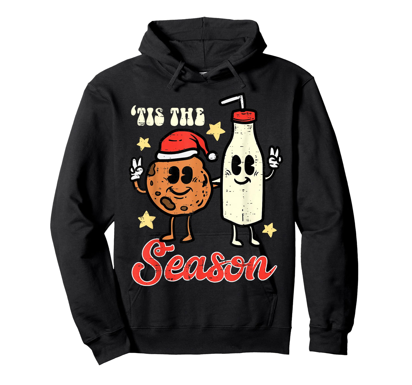 Tis The Season Cookie Milk Christmas Xmas Men Women Kids T-Shirt