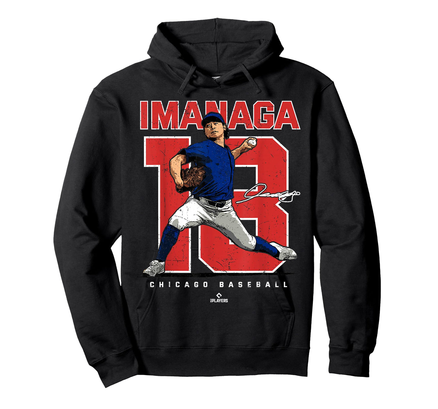 Number and Portrait Shota Imanaga Chicago MLBPA T-Shirt