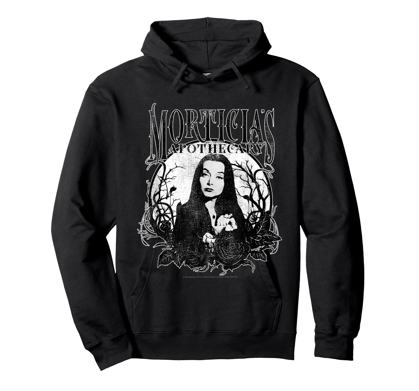 The Addams Family Morticia's Apothecary Dark Gothic Floral T-Shirt