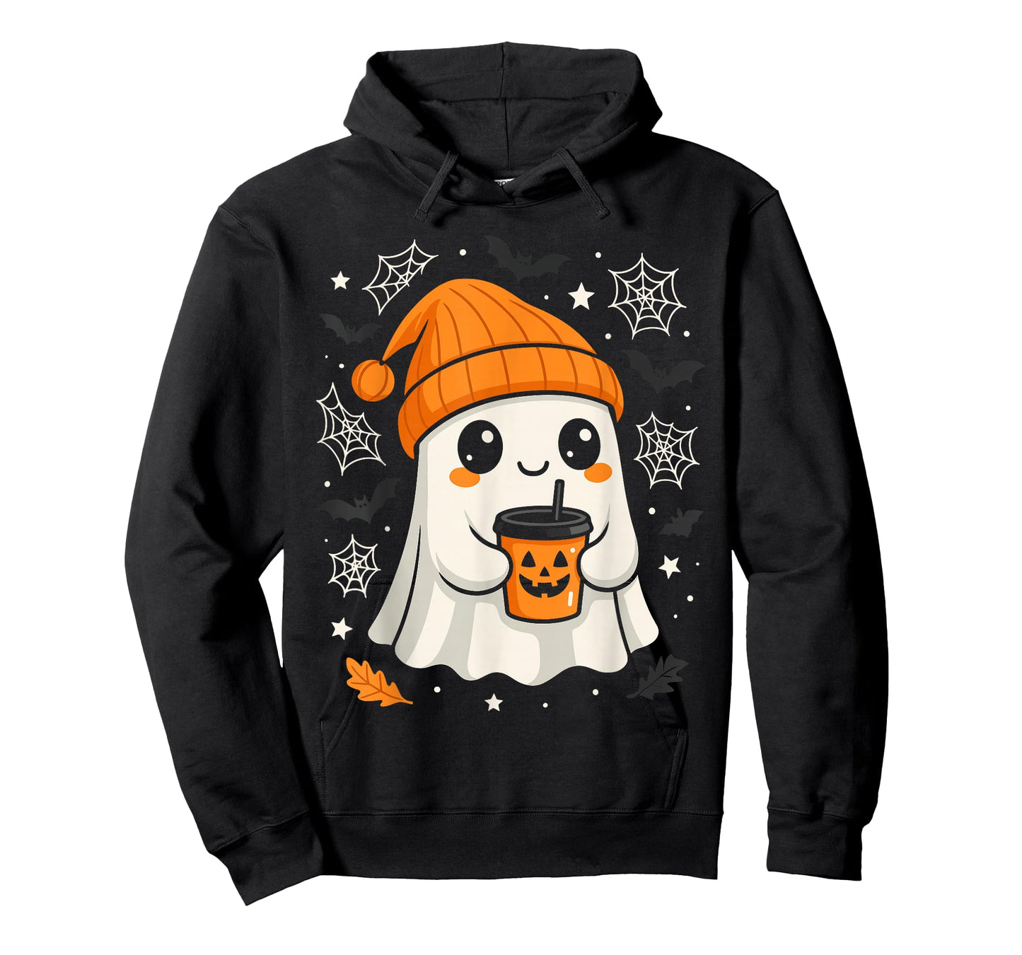 Halloween Little Ghost Coffee Tee, Cute Pumpkin Spice Fall T-Shirt