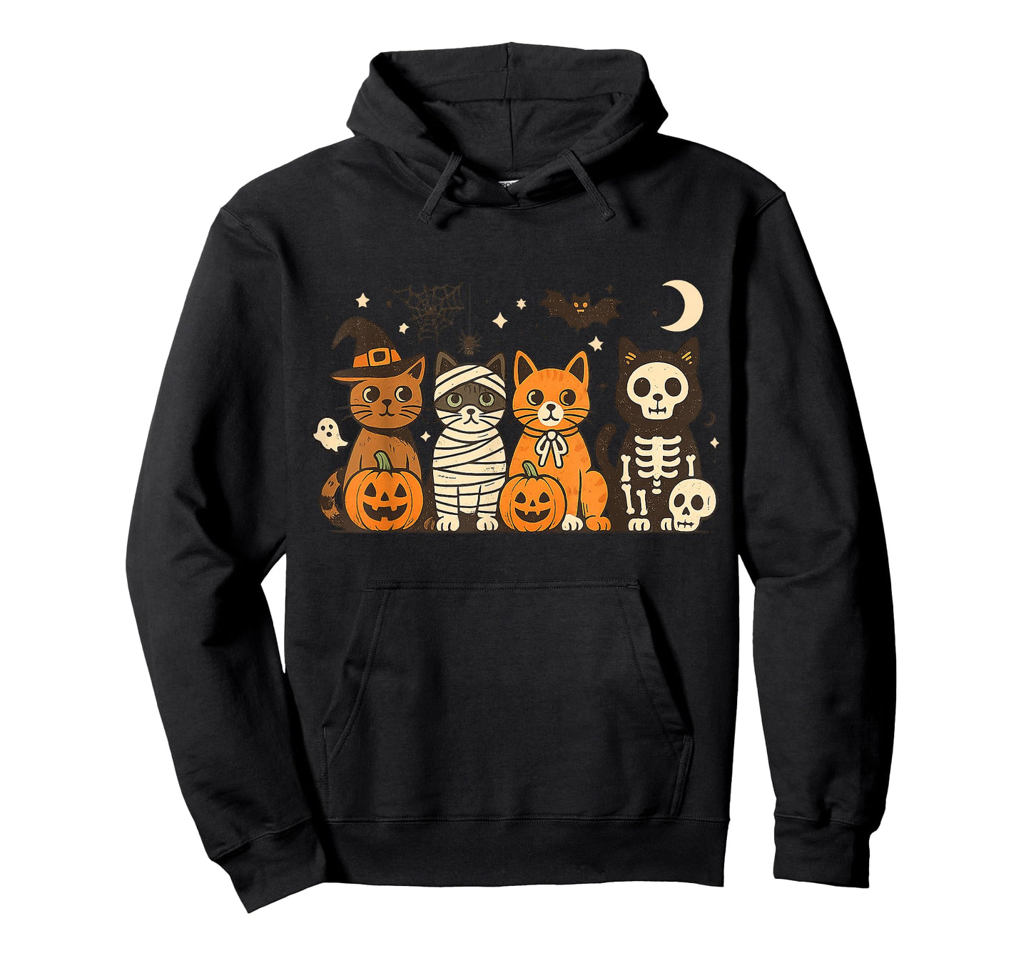 Halloween Cat Costumes Ghost Witch Mummy Gifts Men Women Kid T-Shirt