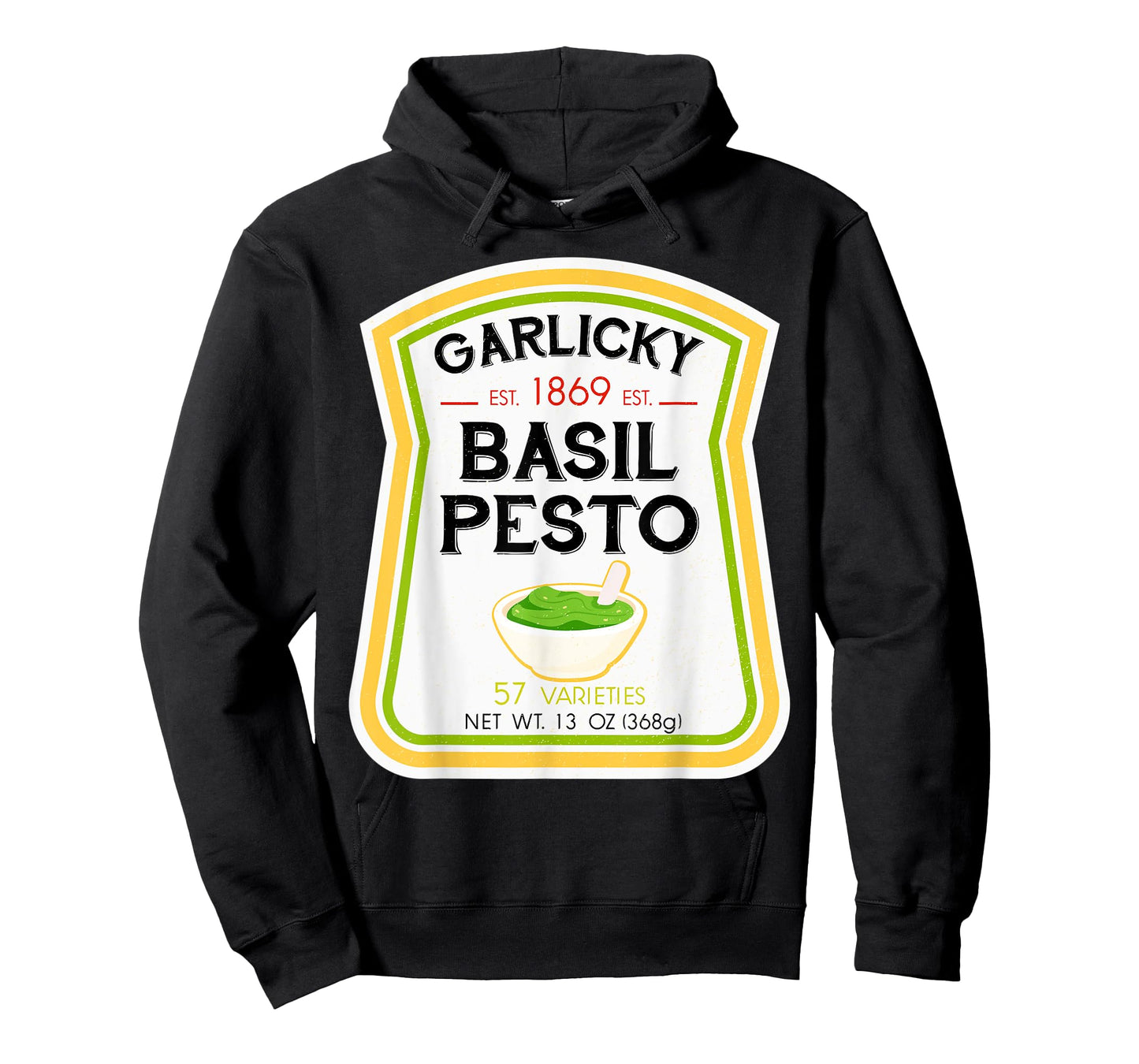 Basil Pesto Bottle Label Halloween 2021 Couples Costume T-Shirt
