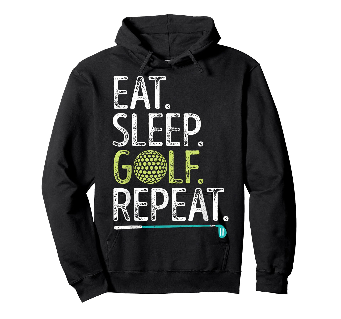 Eat Sleep Golf Repeat Golfing Golfer Funny Men Women Sports T-Shirt