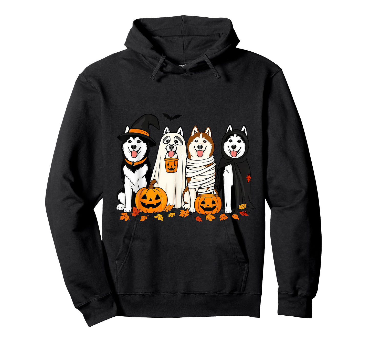 Funny Husky Ghost Dogs Halloween Dog Spooky T-Shirt