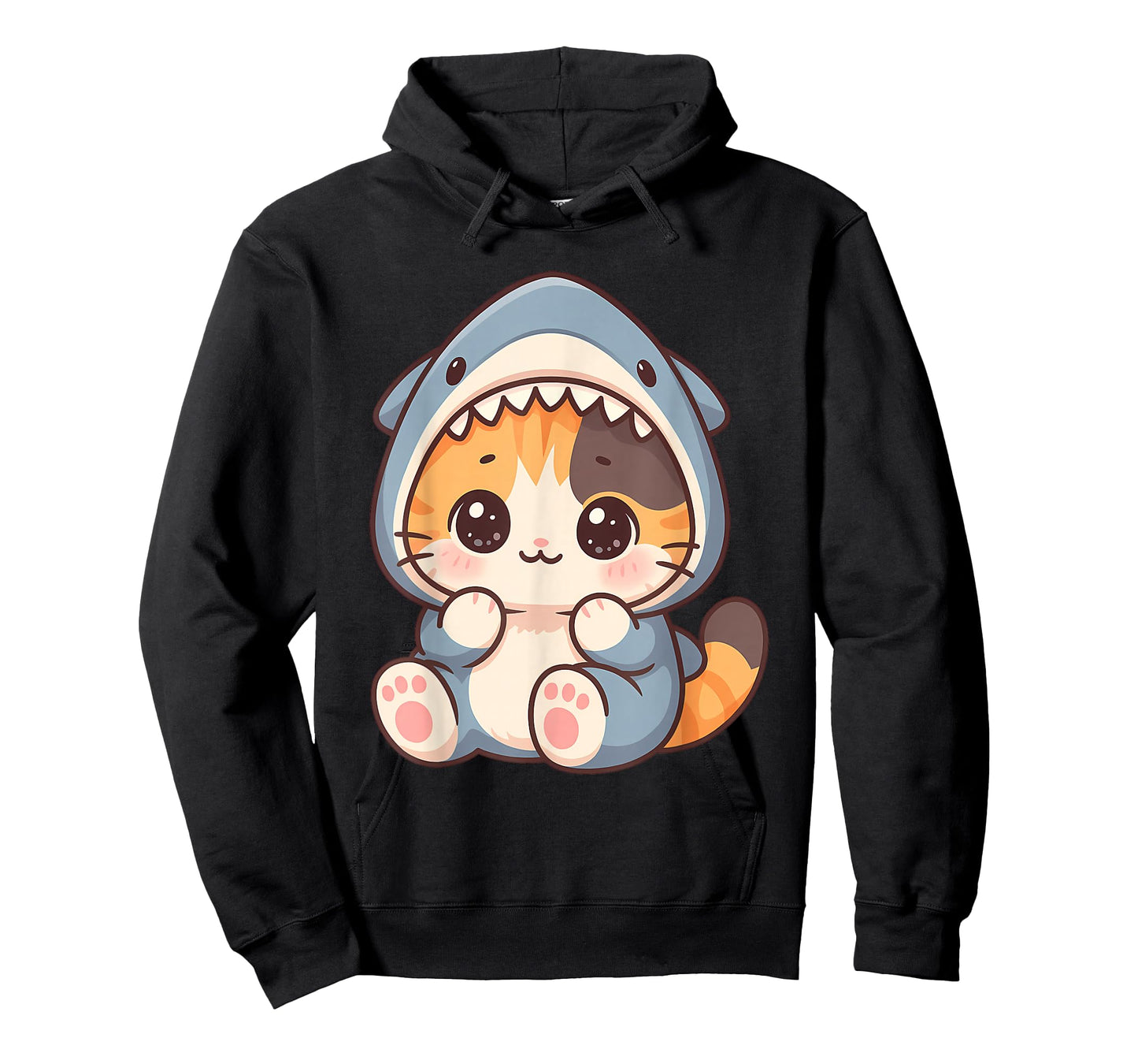 Kawaii Cute Kitten Shark Costume Kitty My Cat is a Shark T-Shirt