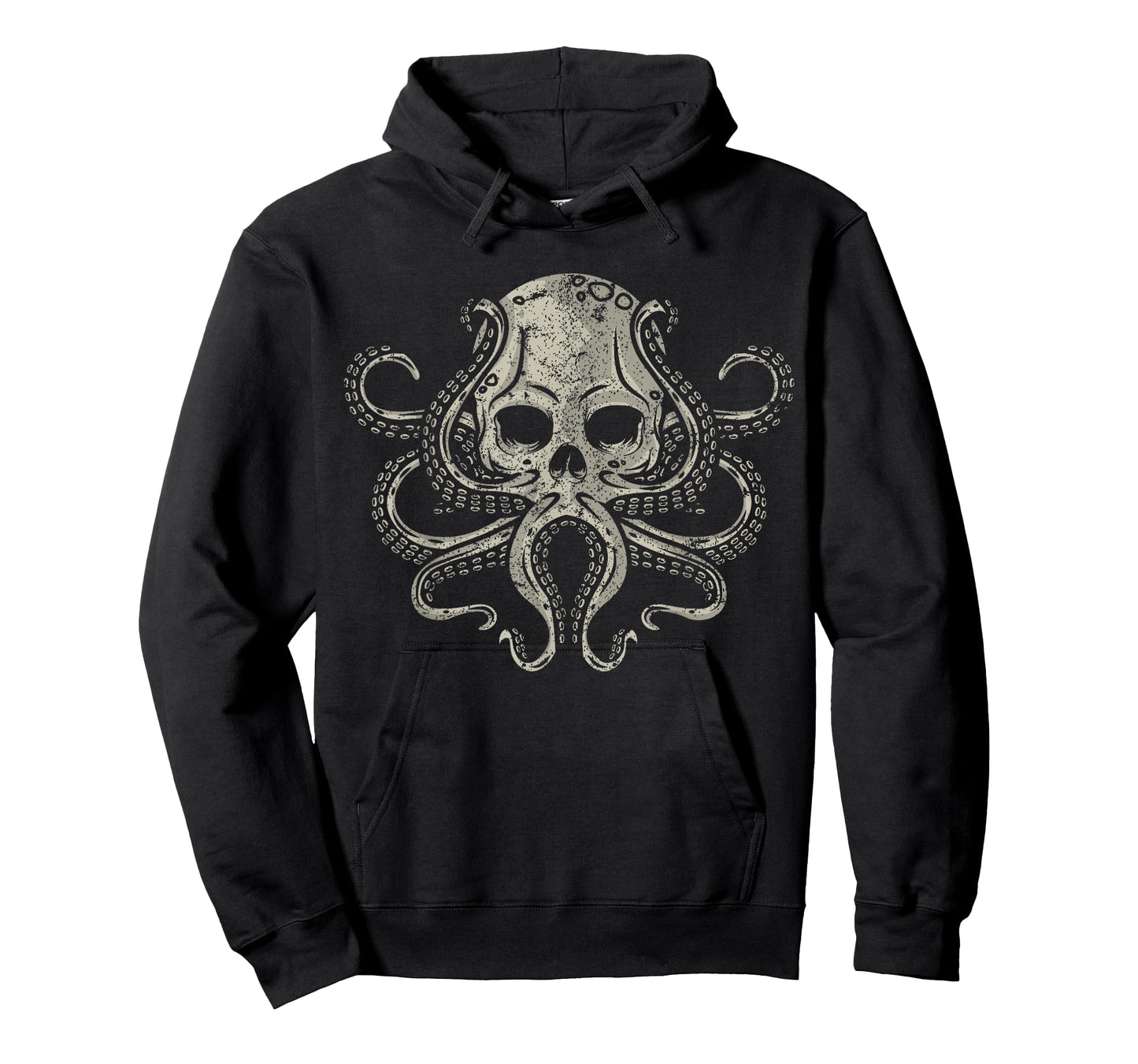 Creepy Octopus Skull Sea Monster Kraken Scuba Diver Goth T-Shirt
