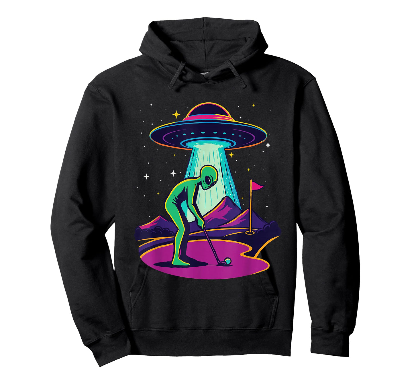 Ufo Aliens Golf - Golf Lover Golfer Golfing T-Shirt