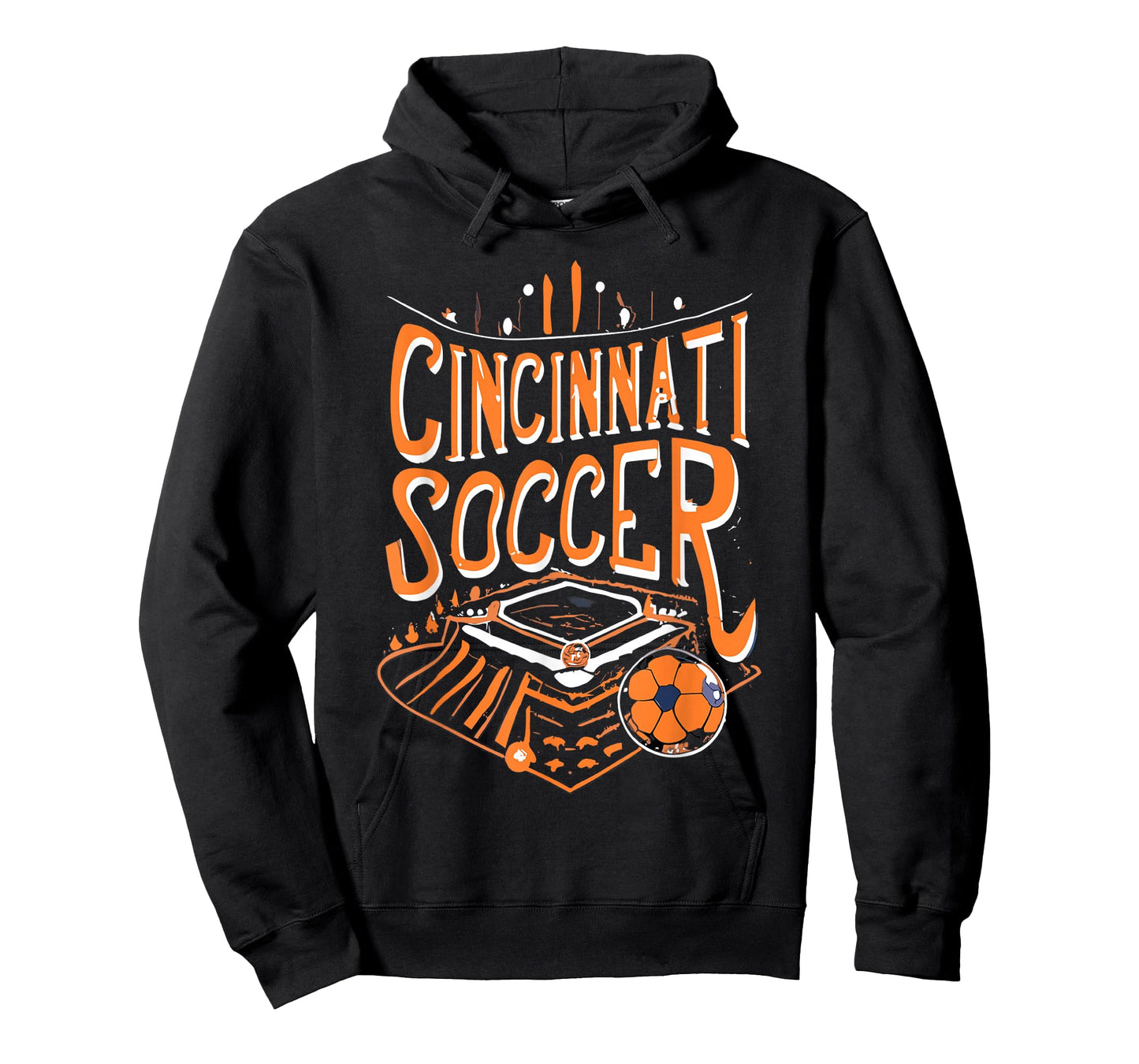 Cincinnati Soccer Cincy Futbol Cool 'NATI Skyline T-Shirt