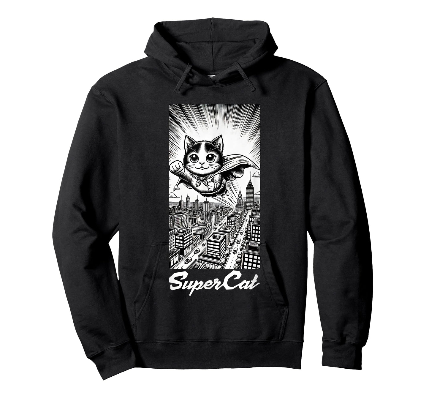 Super Cat, funny, manga style, Super Animals T-Shirt