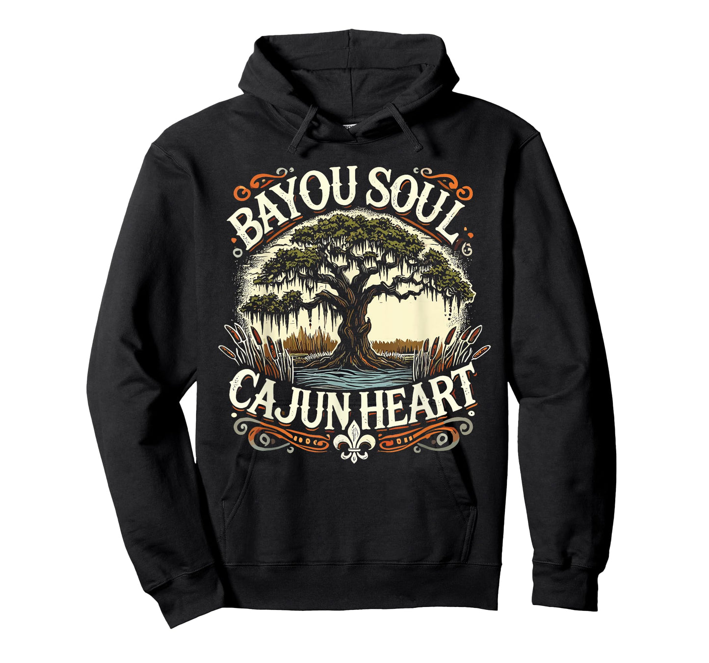 Bayou Soul Cajun Heart Louisiana History T-Shirt