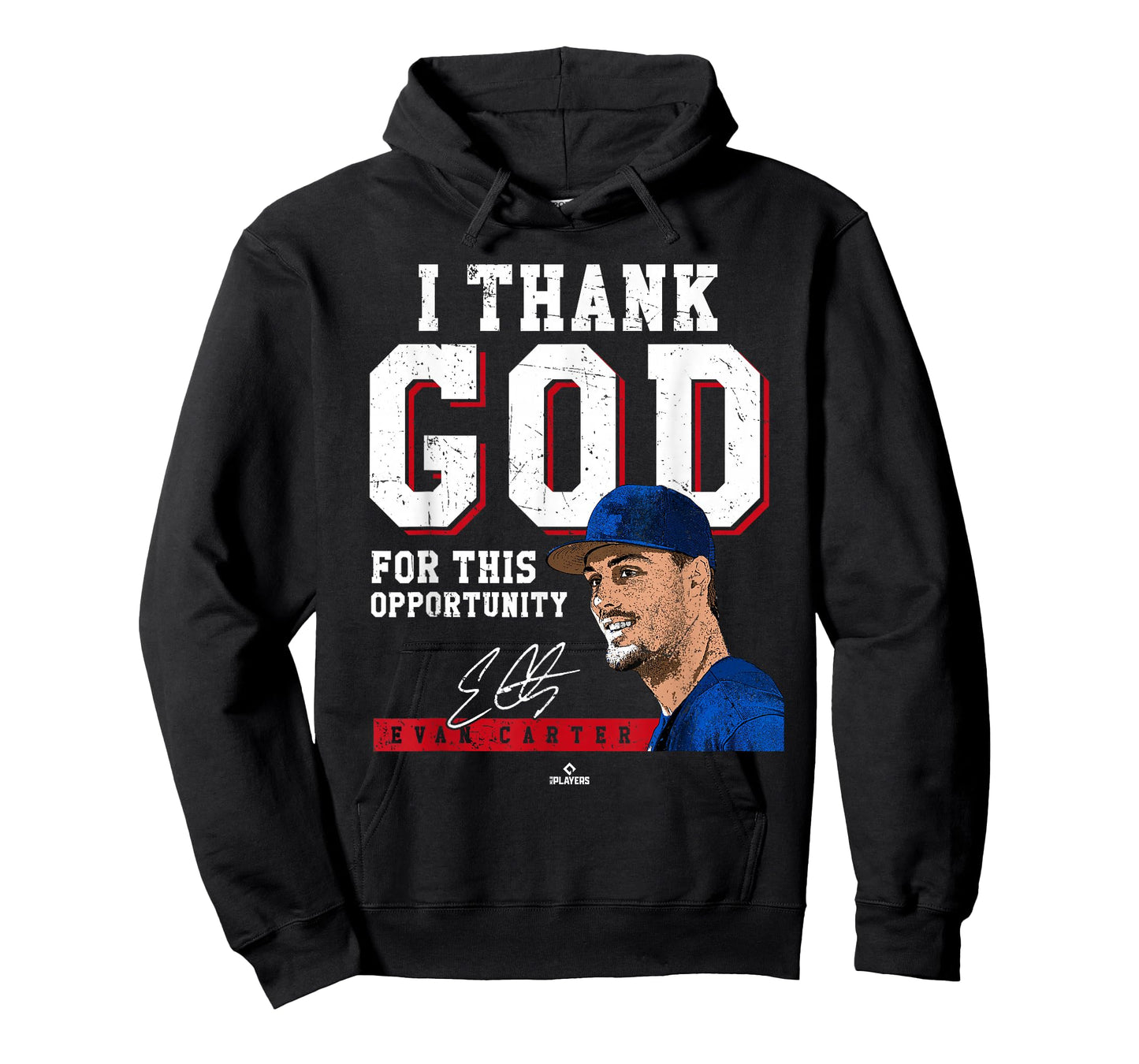 I Thank God for This Opportunity Evan Carter Texas MLBPA T-Shirt