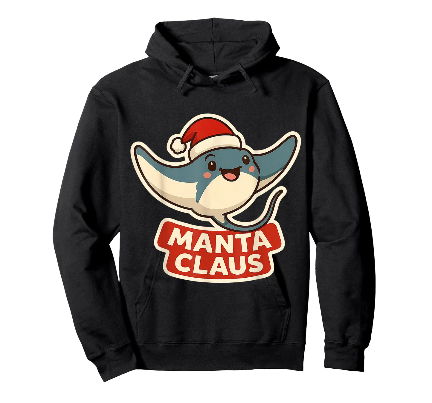 Manta Rey Claus Christmas Santa Funny Pun Marine Biologist T-Shirt