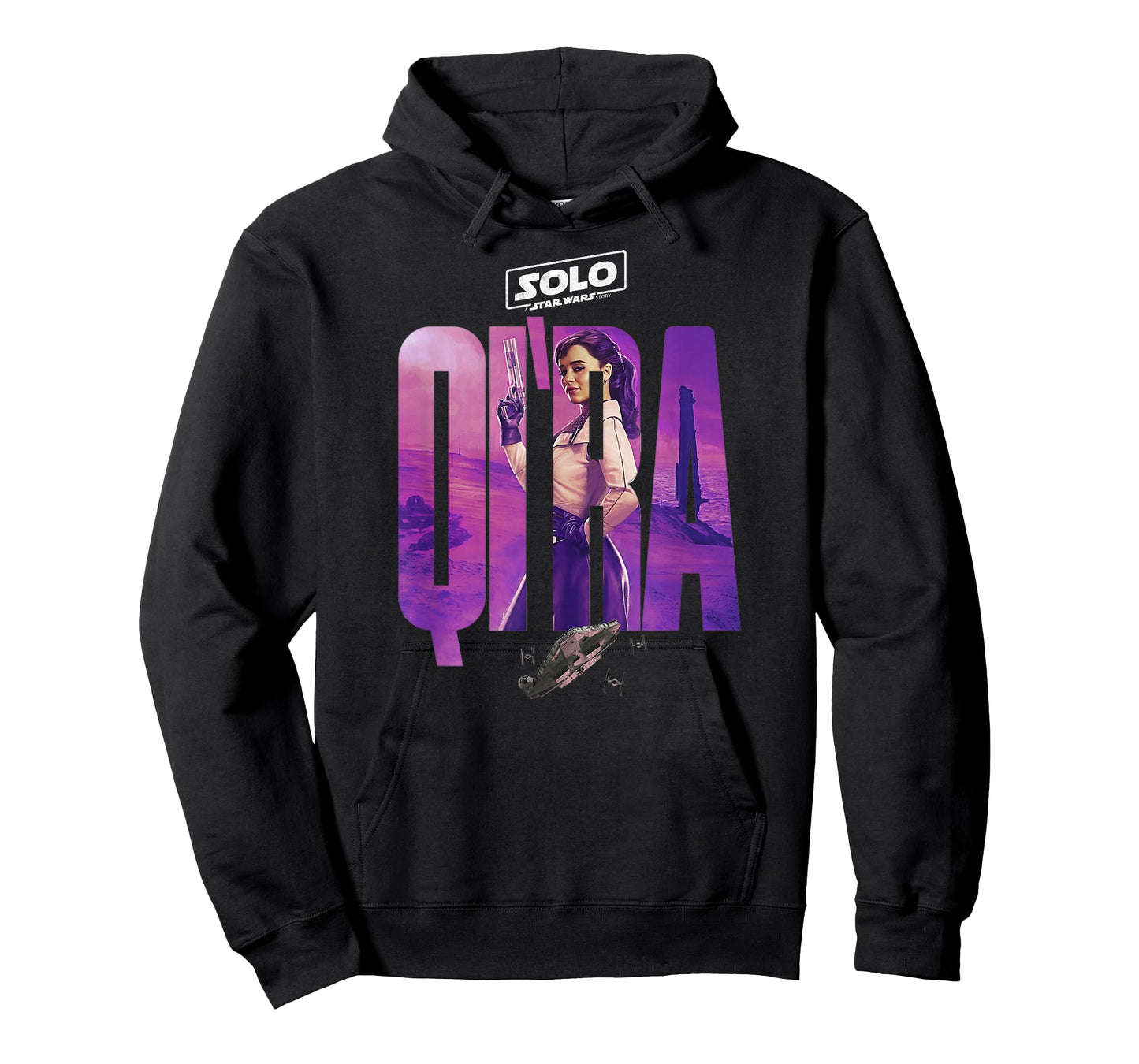Star Wars Han Solo Movie Qi'ra Letter Drop Graphic T-Shirt T-Shirt