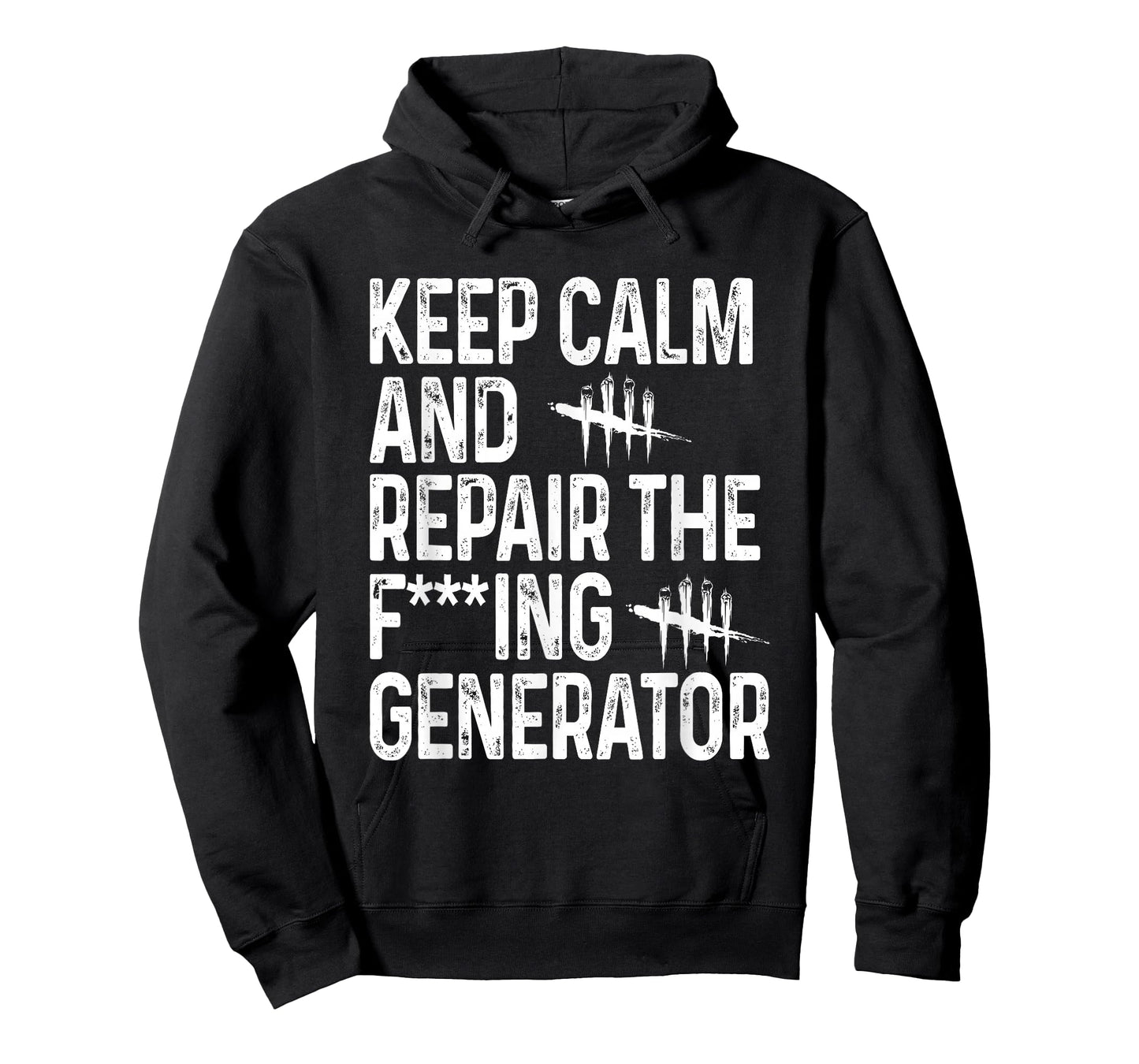 Kozmoz Studio Keep Calm And Repair The Generator Unisex-Adults Blue Short Sleeve T-Shirt