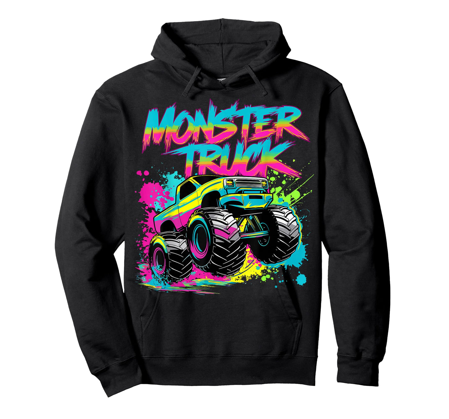 Monster Truck Graffiti Art Colorful T-Shirt