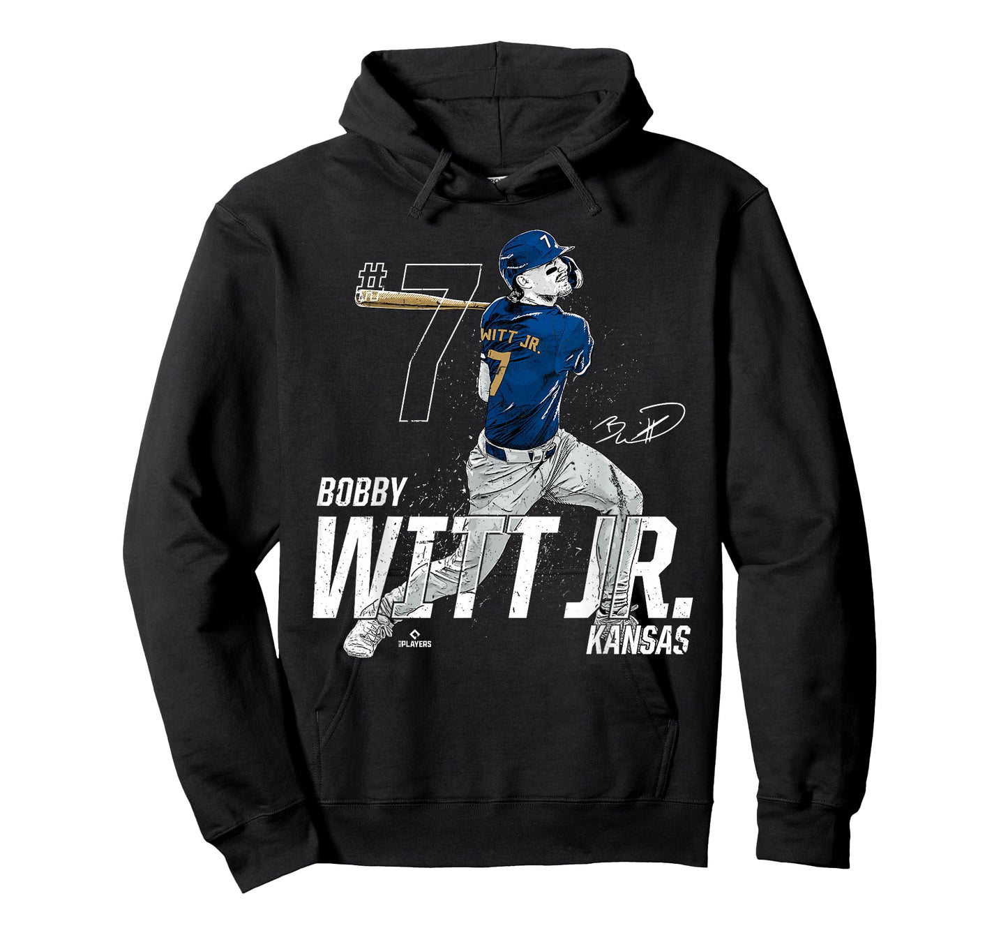 Dynamic Pose Bobby Witt Jr Kansas City Baseball MLBPA T-Shirt
