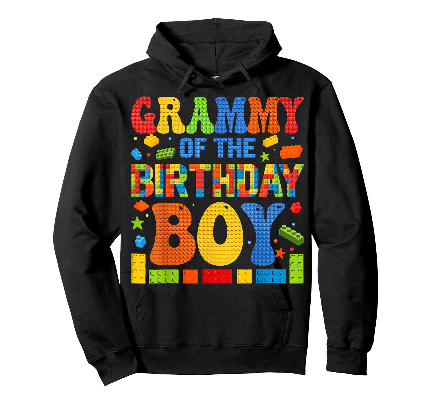 Grammy Of The Birthday Boy Building Block Birthday Party T-Shirt