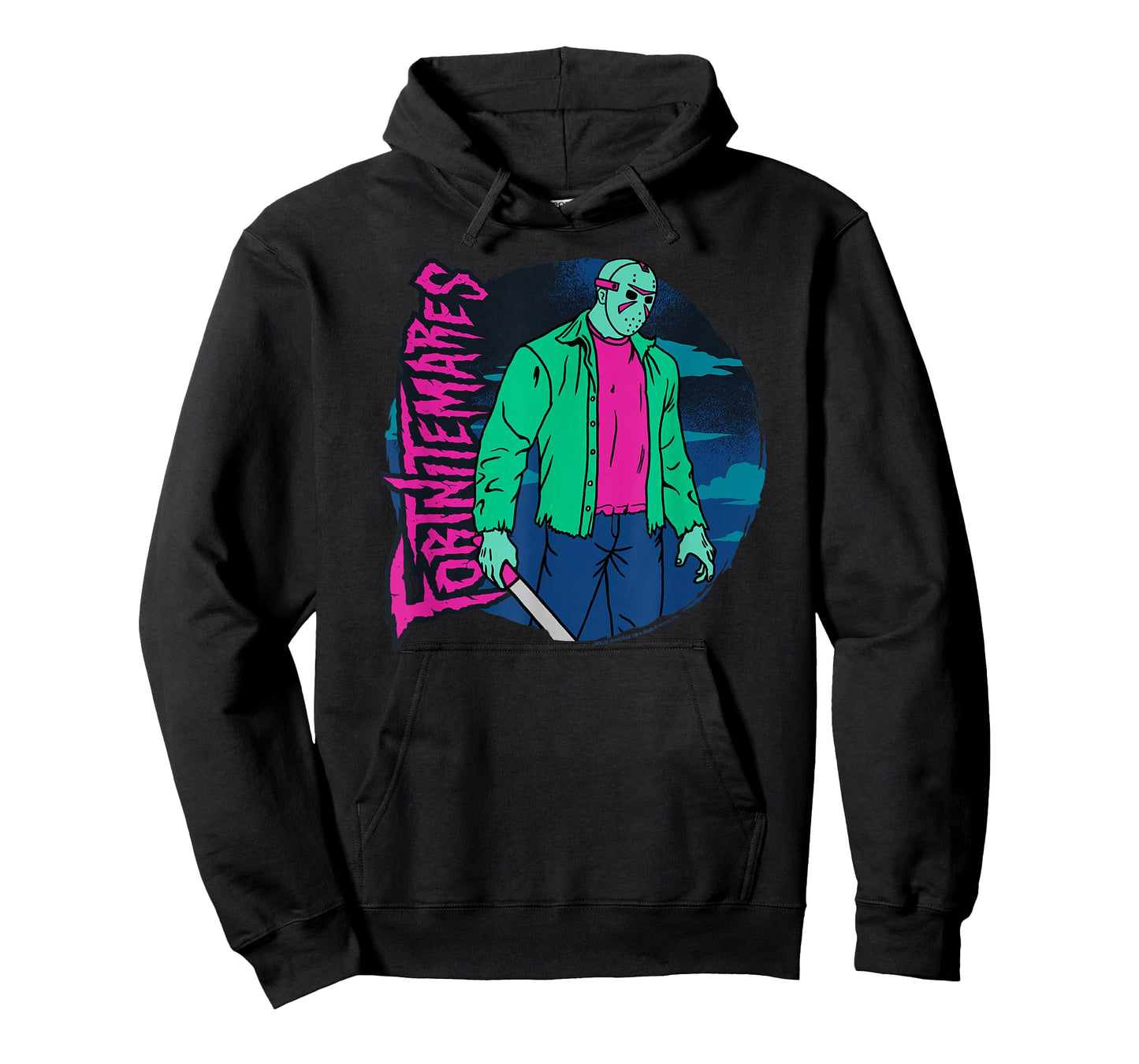 Fortnite Halloween Fortnitemares Jason Voorhees Neon Shot T-Shirt
