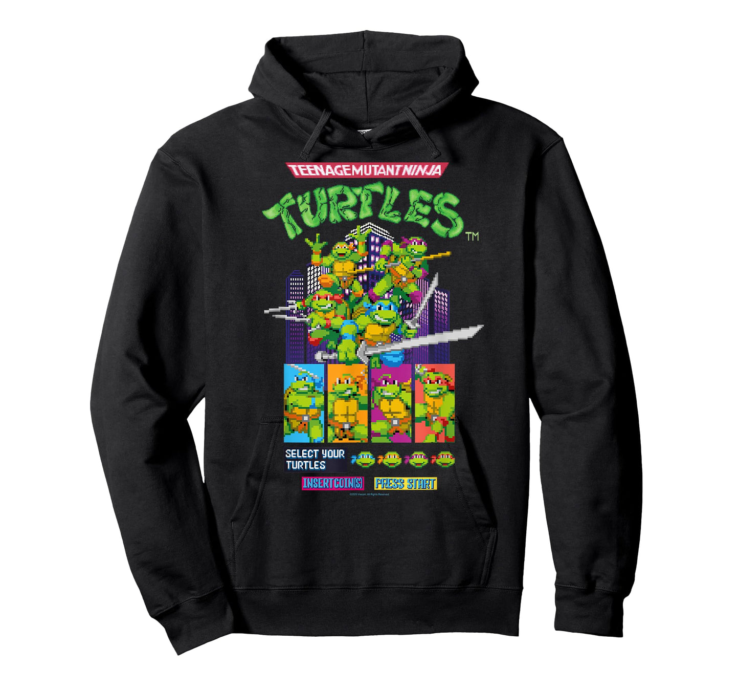 Teenage Mutant Ninja Turtles Arcade Game Screen Retro T-Shirt