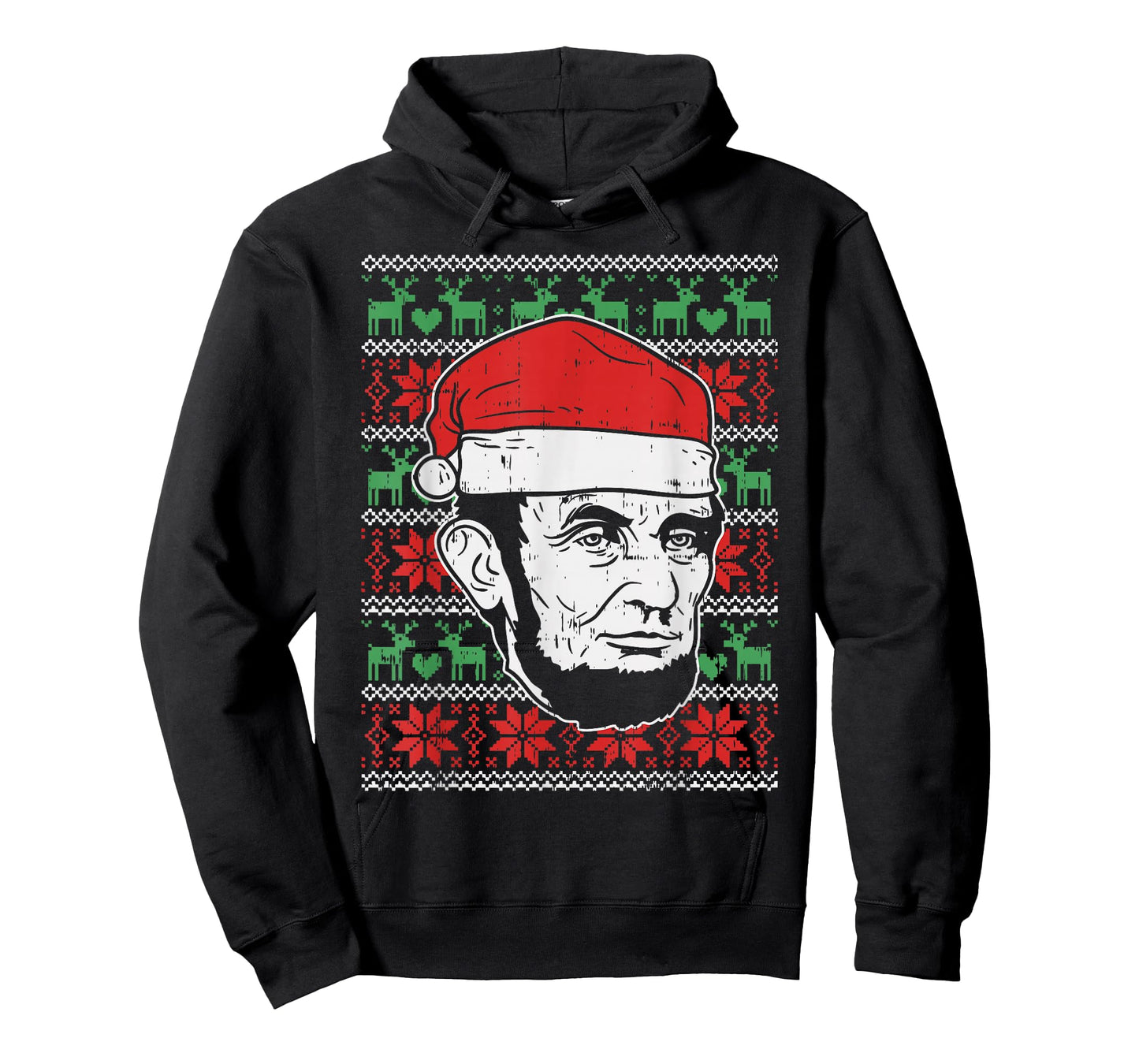 Ugly Christmas Abe Shirt Abraham Lincoln Santa Patriot Gift T-Shirt