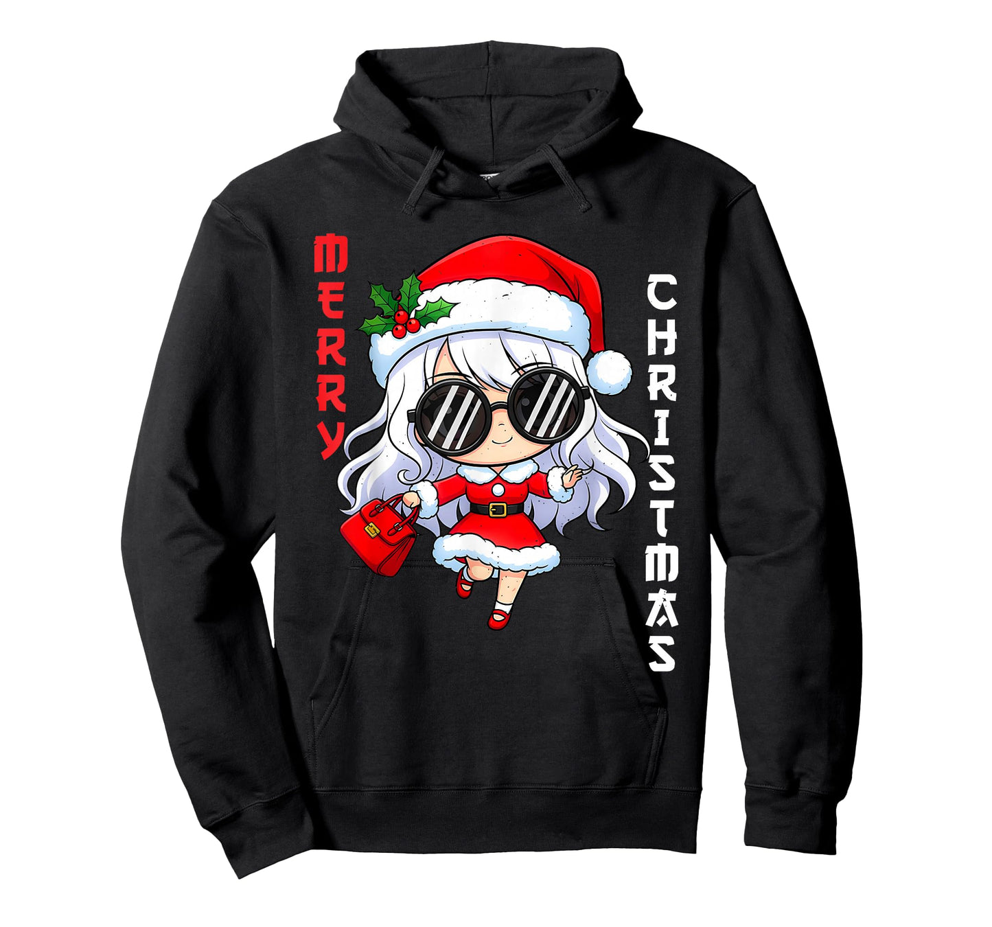 Cute Anime Christmas Pajama Outfit Funny Holiday for Girls T-Shirt