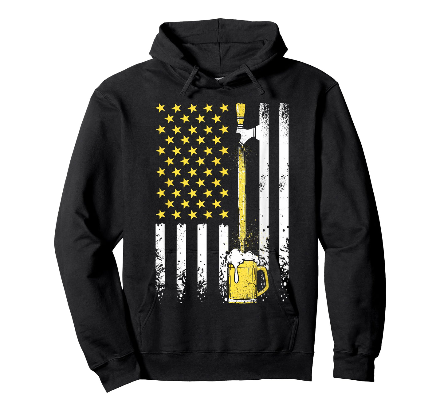 USA American Flag Vintage Craft Beer Brewery 4th of July Men T-Shirt
