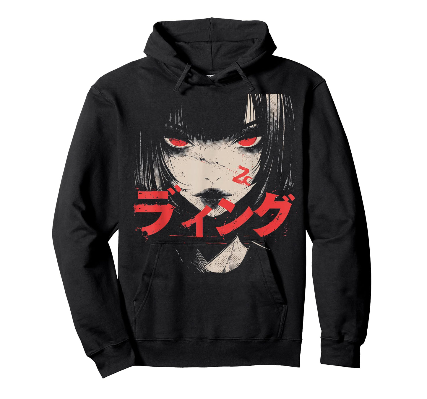 Goth Grunge Demon Anime Girl Waifu Horror Alt Aesthetic T-Shirt