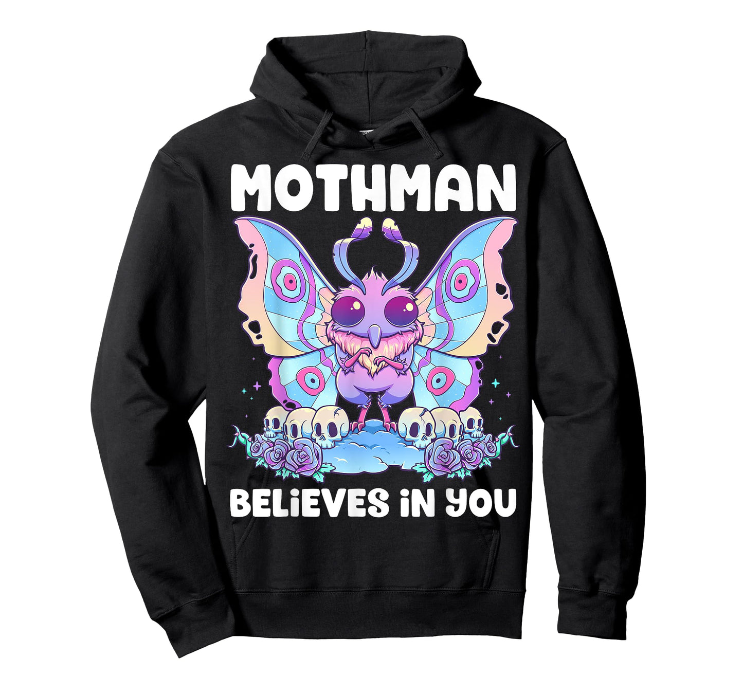 Pastel Goth Mothman Believes You Me Gothic Cryptid Wicca T-Shirt