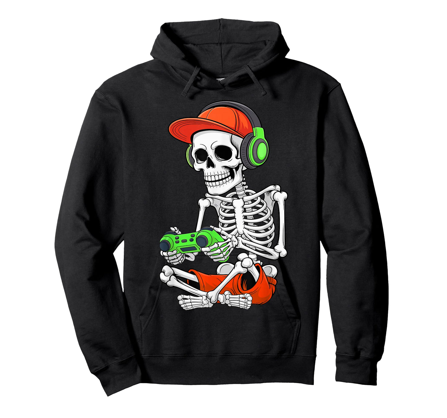 Cool Skeleton Gamer Video Gaming Halloween Men Teen Boy T-Shirt