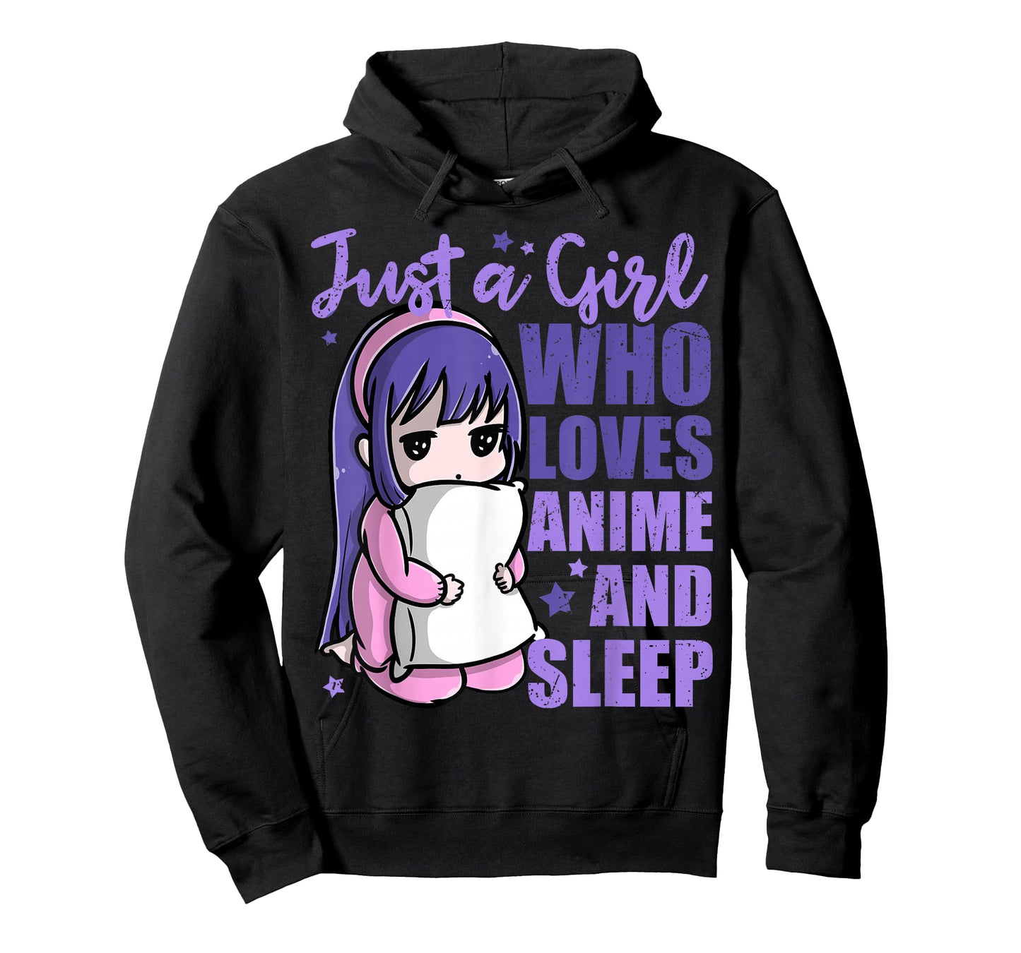 Just A Girl Who Loves Anime and Sleep Pajama PJ T-Shirt
