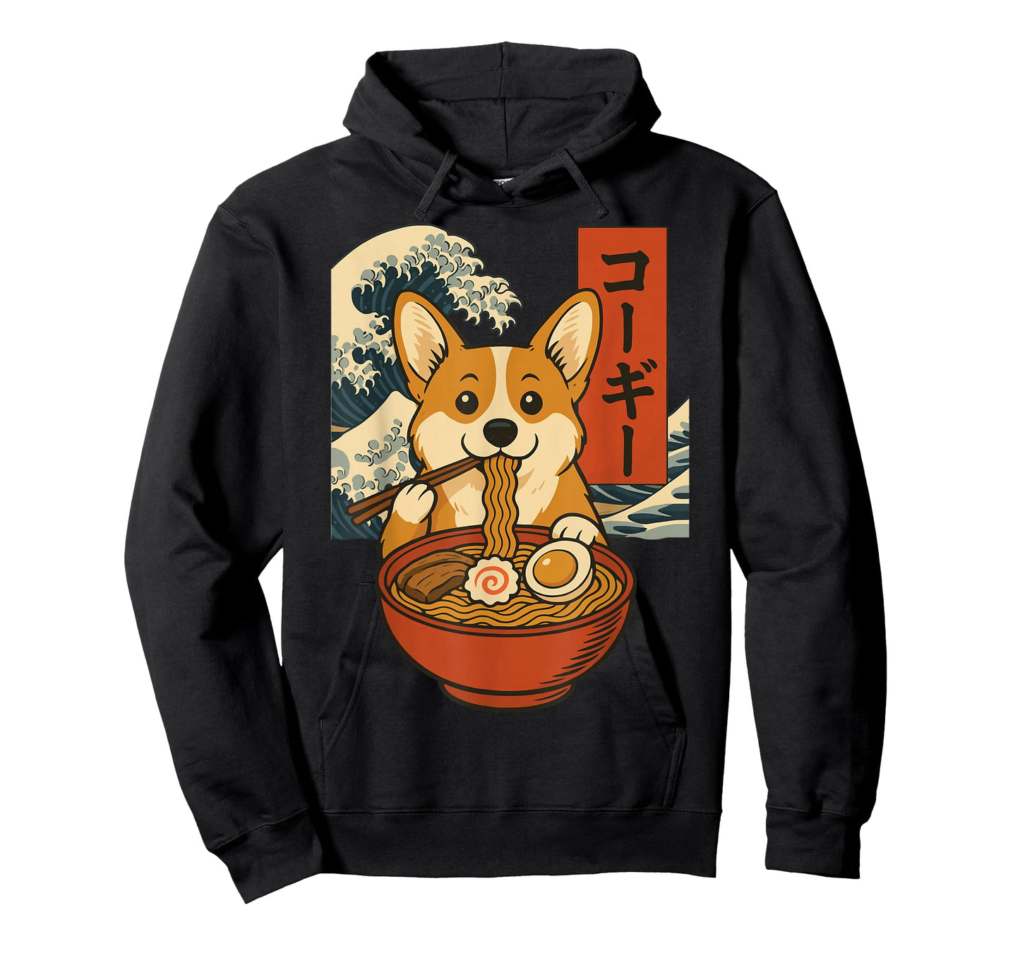Corgi Eating Ramen T-Shirt