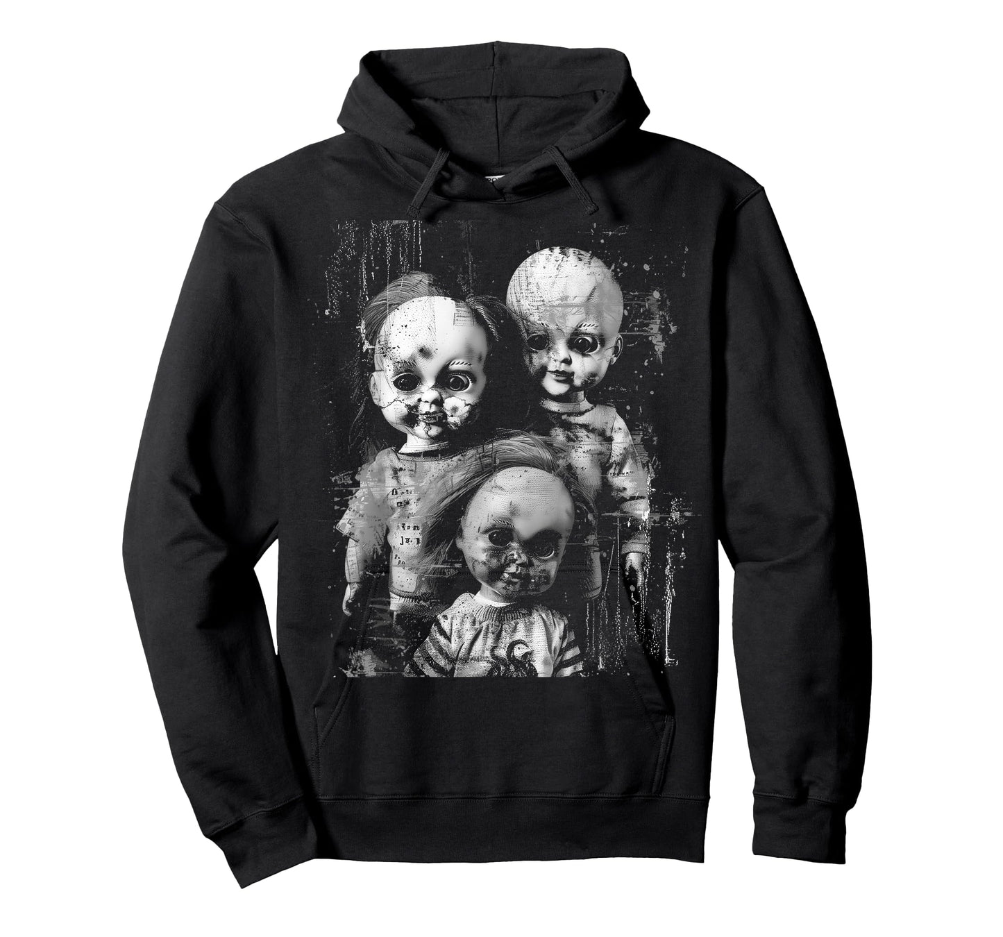 Haunted Creepy Doll Horror Toy Halloween Goth Alt Scary Emo T-Shirt