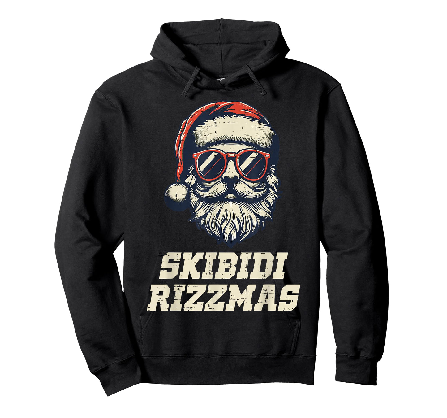 Skibidi Rizzmas Santa Funny Christmas Boys Teens Kids Men T-Shirt