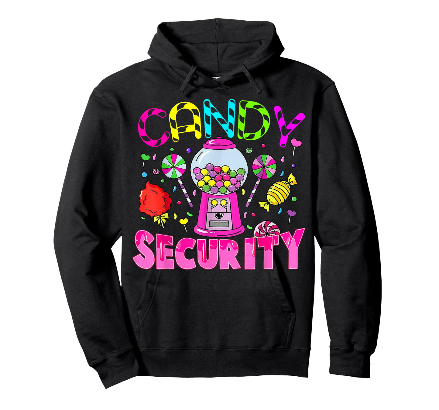 Candy Land Costume Women Candy Crew Funny Candy Security T-Shirt