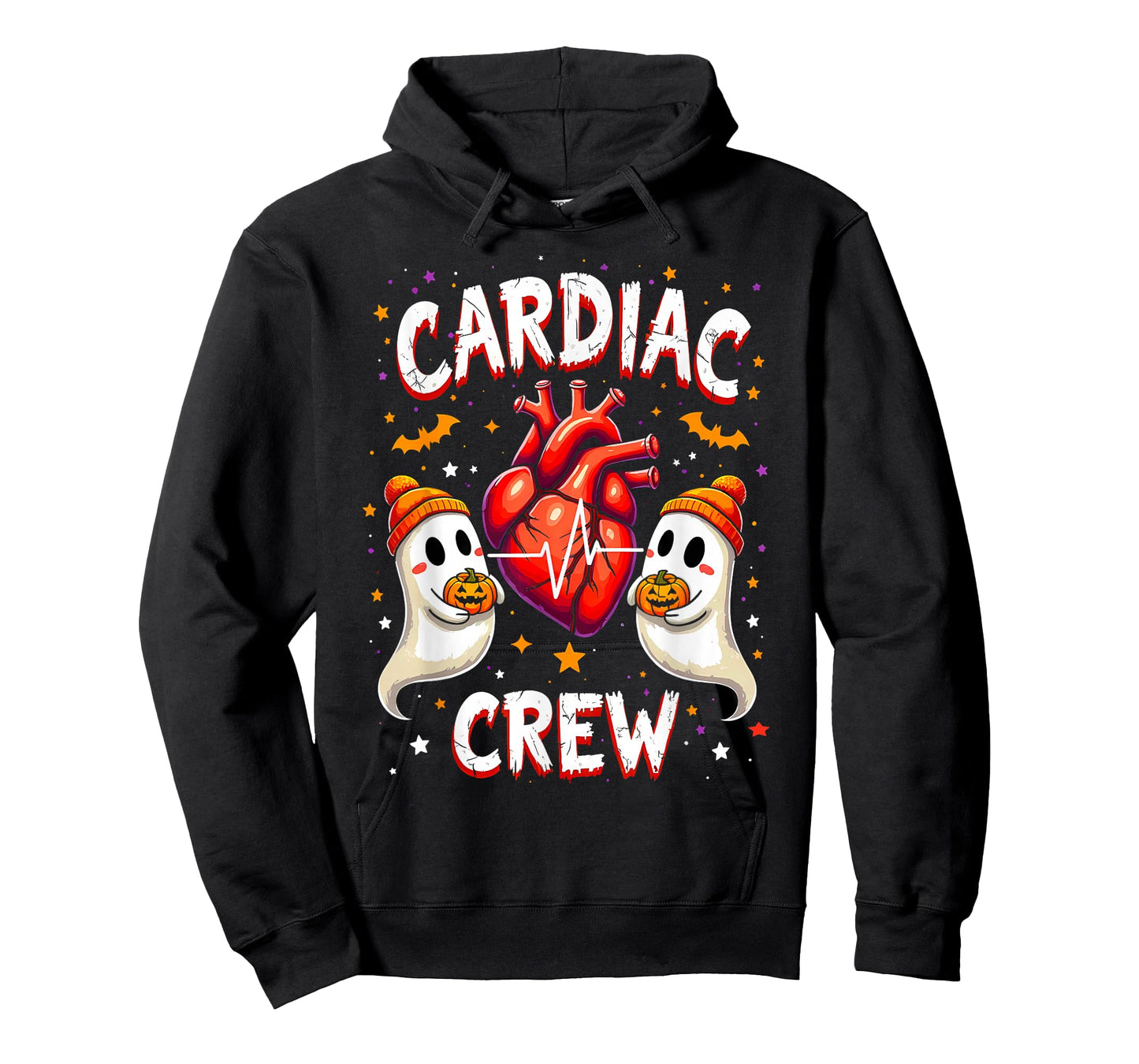 Halloween Cardiac Nurse tee Anatomical Heart Ghosts T-Shirt