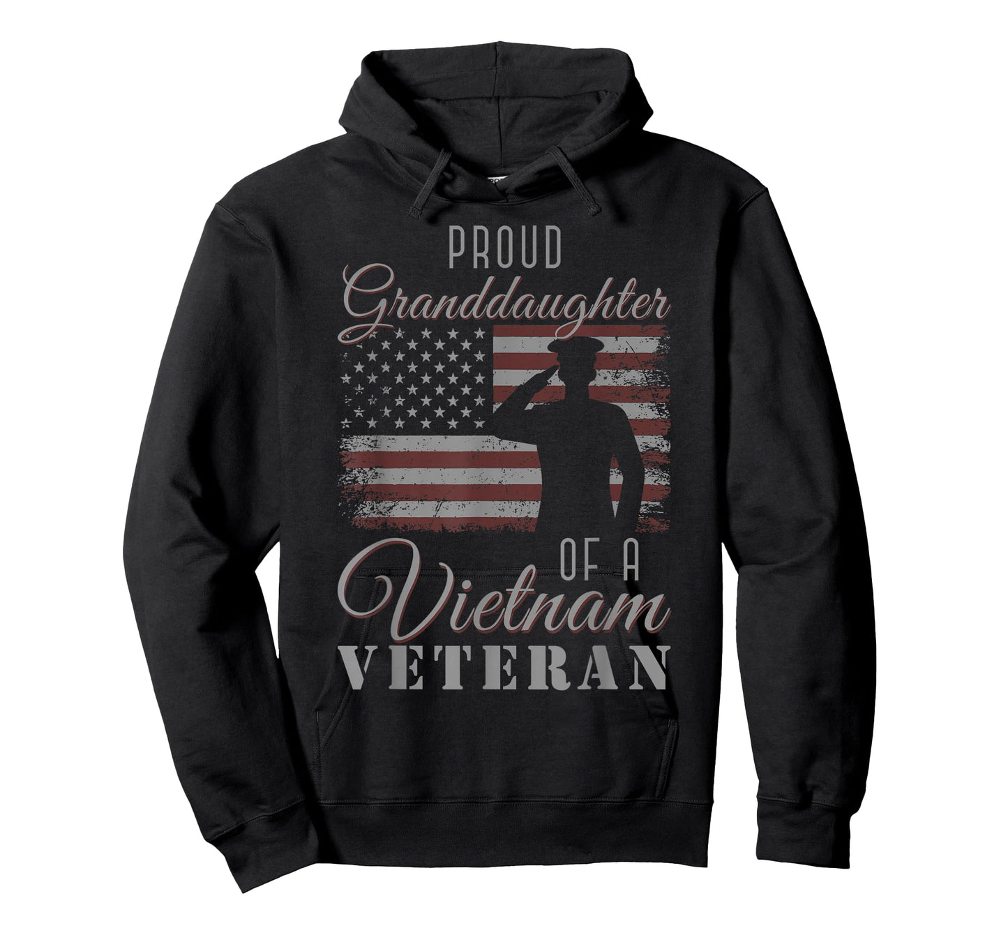 USA Flag Soldier Proud Granddaughter of A Vietnam Veteran T-Shirt