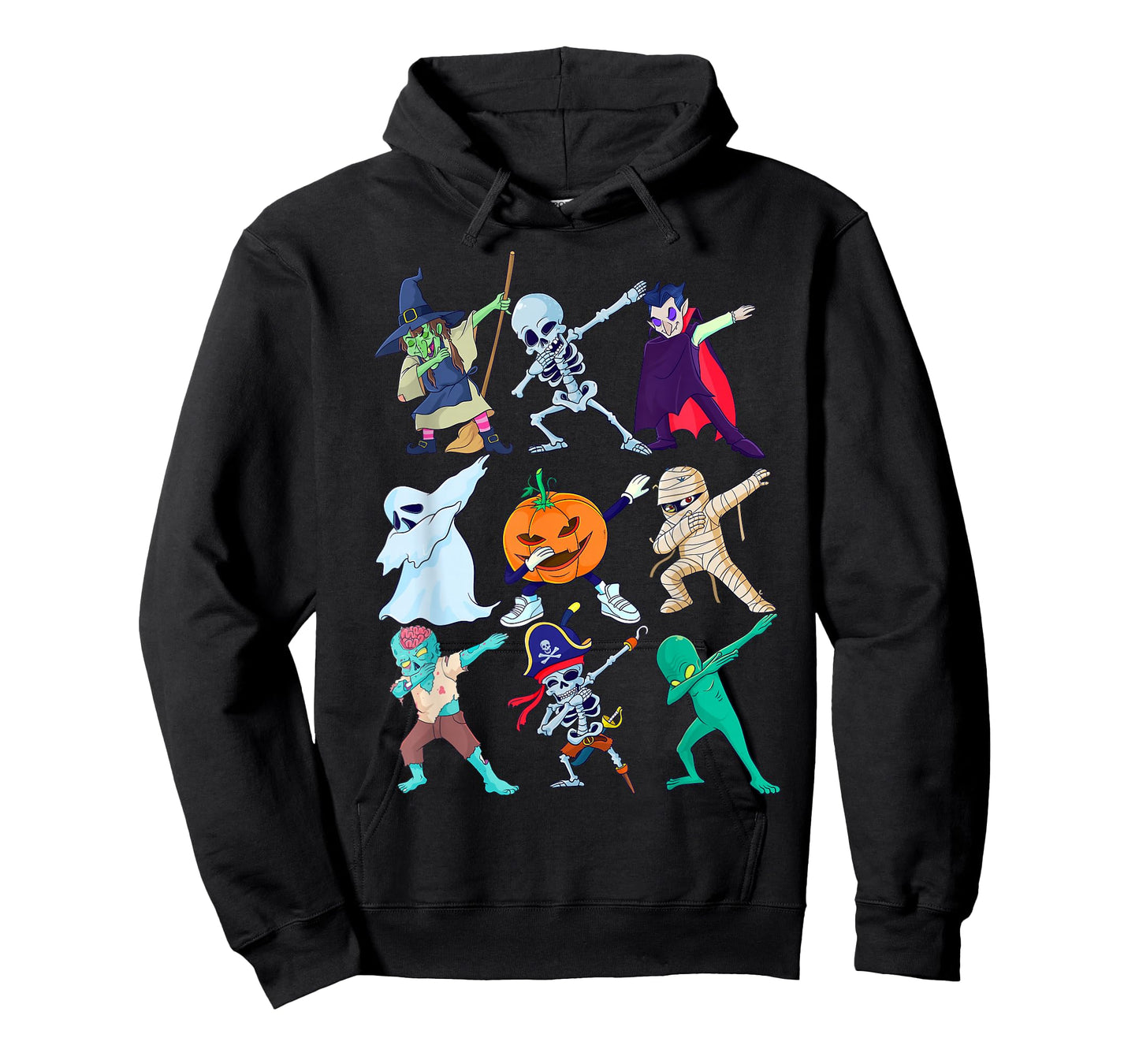 Dabbing Halloween Boys Skeleton Toddler Kids Scary Pumpkin T-Shirt