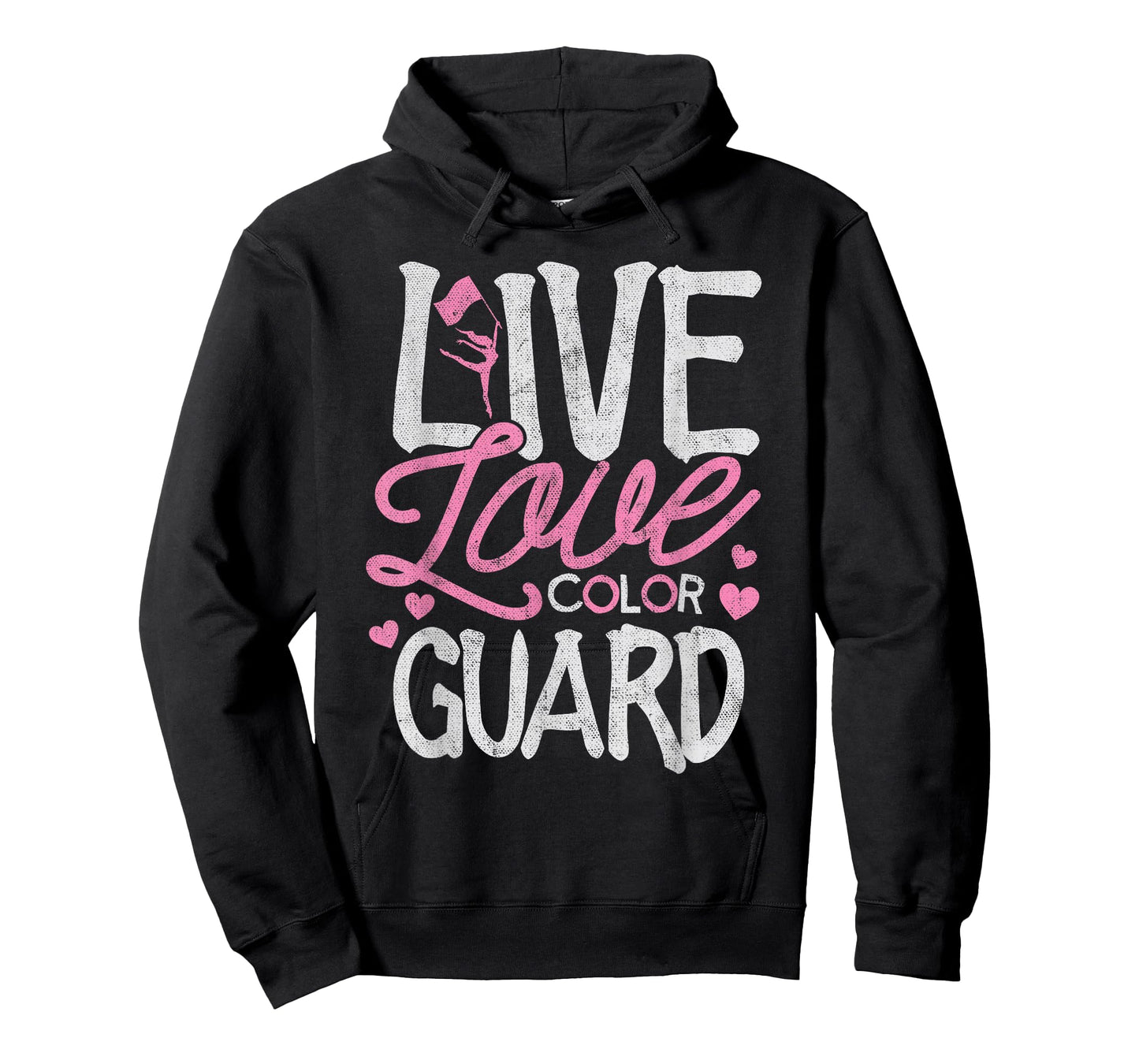 Color Guard Shirt Love Color Guard Marching Band Flag Toss T-Shirt